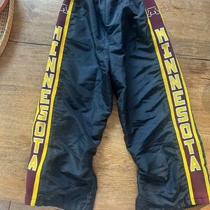Vintage- Minnesota Gophers Lined Athletic Windbreaker Pants- Kids (M)
